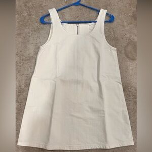 PARKE White denim mini dress